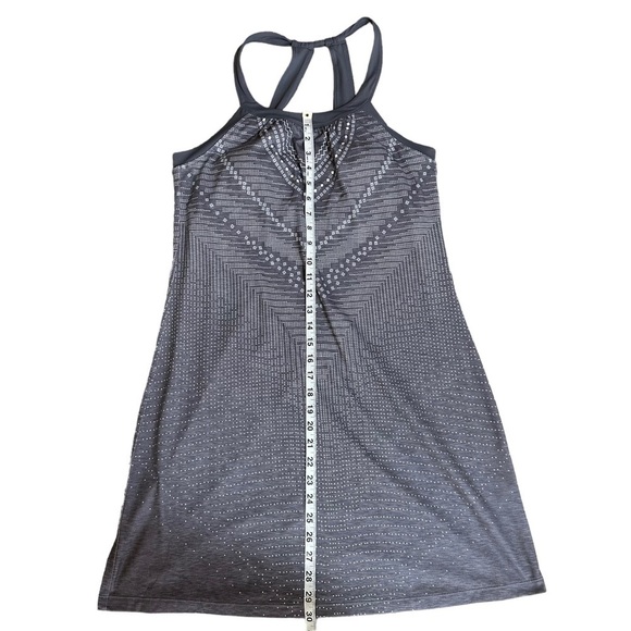Prana Women's Grey Geometric Print Athletic Midi Dress Size L - Picture 10 of 12